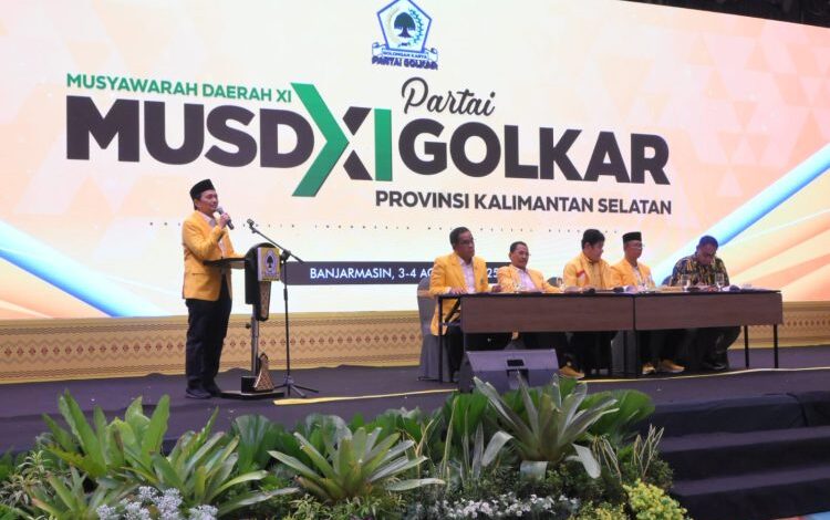 Aklamasi, Hasnuryadi Sulaiman Terpilih Ketua Partai Golkar Kalsel 2025-2030