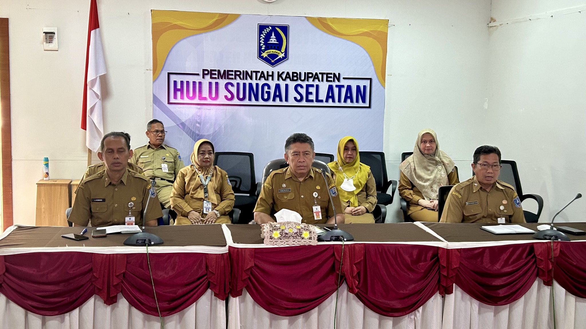 Pemkab HSS Ikuti Kick Off Penilaian Mandiri Kabupaten/Kota Pangan Aman 2025