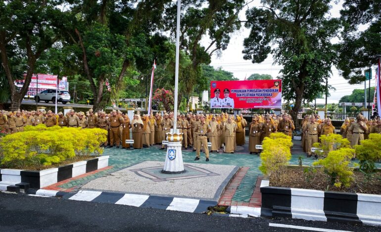 PEMERINTAH KABUPATEN HSS GELAR APEL GABUNGAN