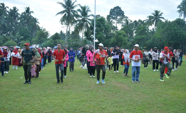 MERIAH DAN PENUH KEBERSAMAAN, KECAMATAN SIMPUR GELAR LOMBA HUT RI DIHADIRI BUPATI HSS DAN WAKIL BUPATI HSS SERTA KETUA GOW KAB. HSS