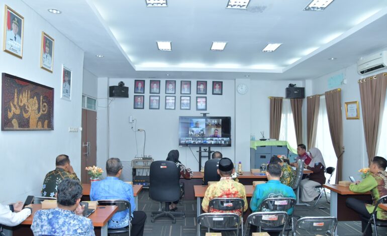 PEMKAB HSS IKUTI RAKOR OPTIMALISASI NILAI SPI 2025 YANG DIGELAR KPK RI