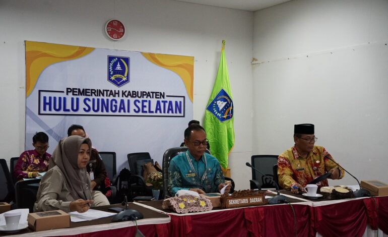Sekda HSS Hadiri Rakor MCSP Kalsel, Tegaskan Komitmen Pencegahan Korupsi