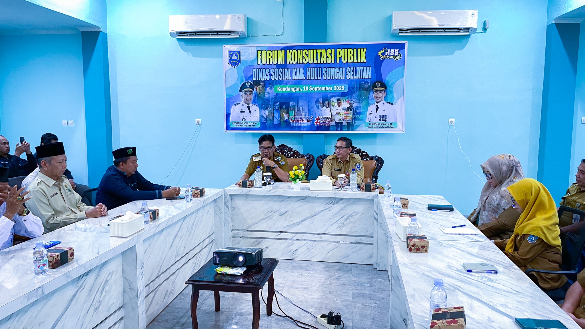 Wabup HSS Buka Forum Konsultasi Publik Dinas Sosial, Dorong Pelayanan Partisipatif