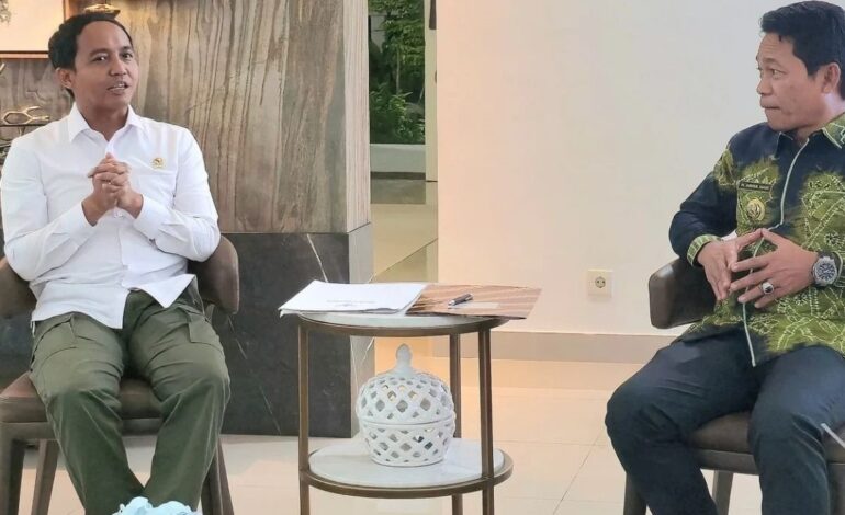 Bupati Balangan Audiensi dengan Menteri LHK untuk Permudah Wisata Alam