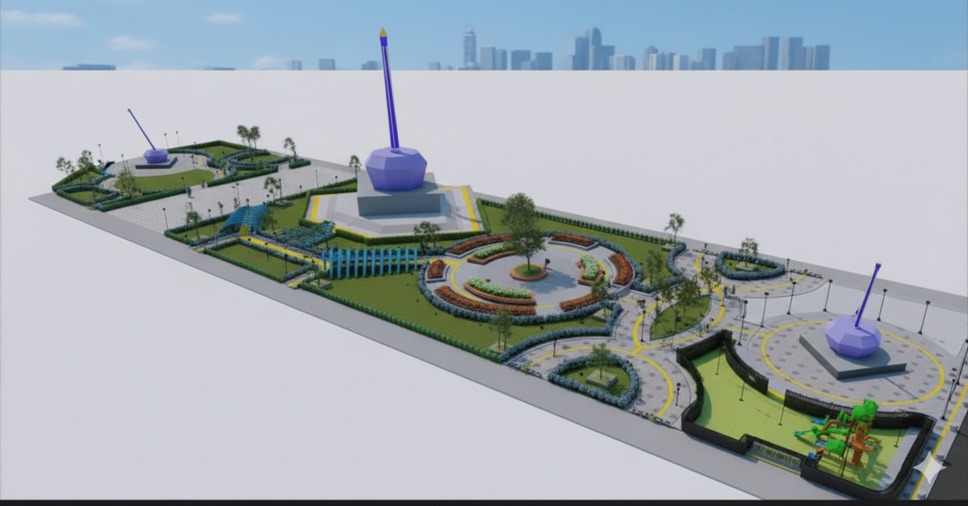 Wajah Baru RTH CBS Martapura, Pemkab Banjar Gelontorkan Rp8,09 Miliar untuk Revitalisasi