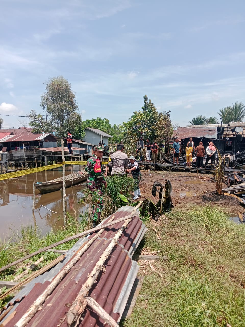 Tragis! Enam Rumah Terdampak Kebakaran di Lepasan Barito Kuala