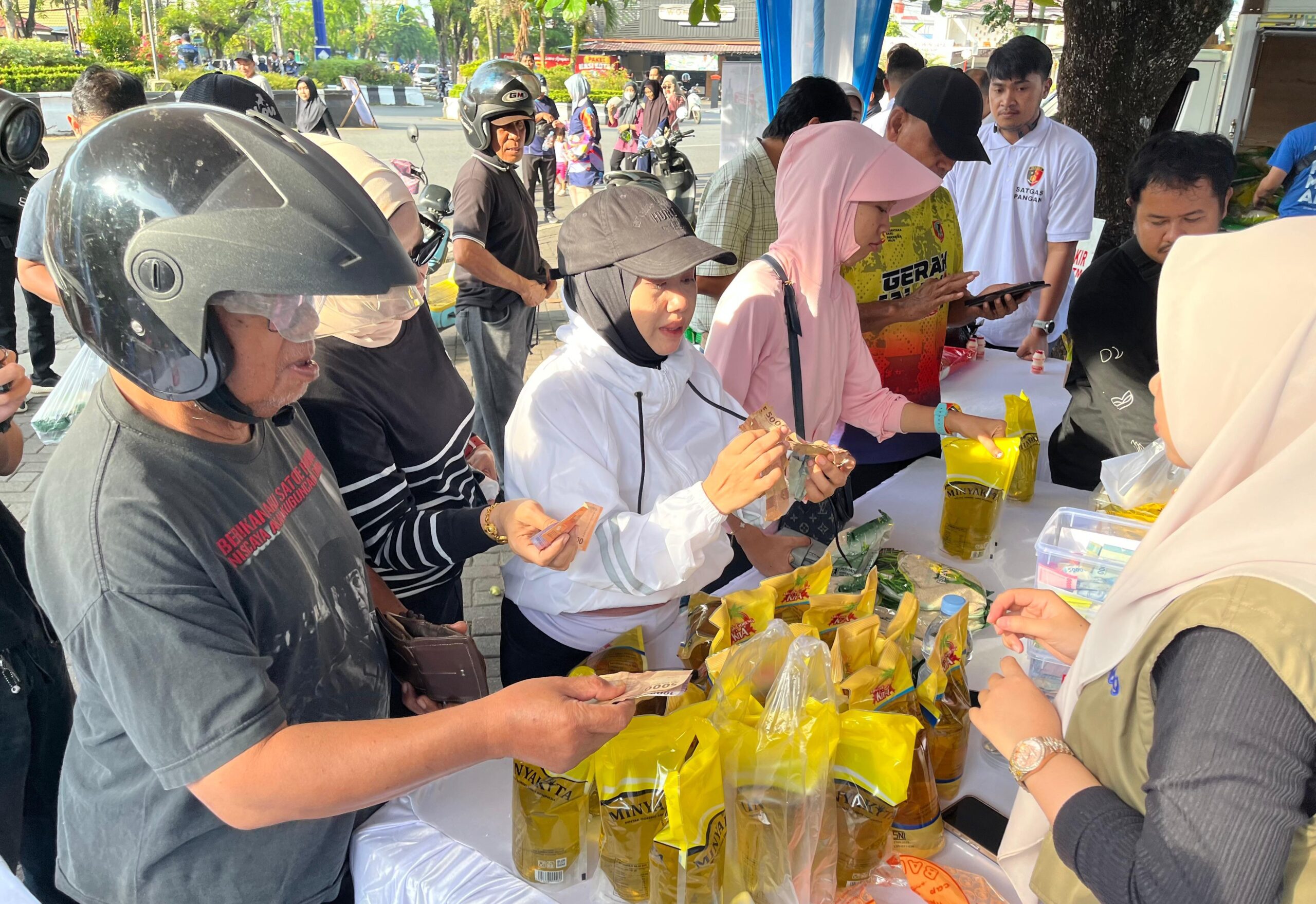 Tekan Inflasi, Melalui Program GPM Ditreskrimsus Polda Kalsel, 6.250 Kilogram Beras Ludes Terjual