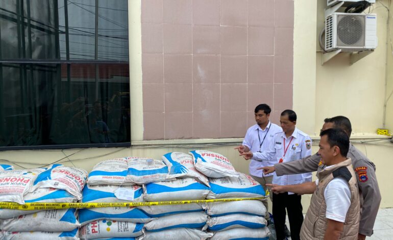 Penyalahgunaan Pupuk besubsidi ,digagalkan oleh Direktorat Reskrimsus Polda Kalimantan Selatan