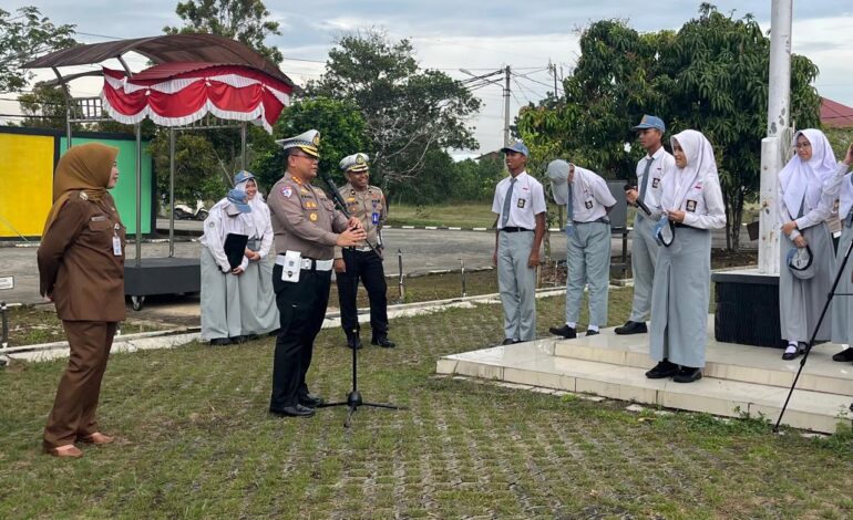 Ditlantas Polda Kalsel Goes to School, Berikan Edukasi Keselamatan Berlalu Lintas