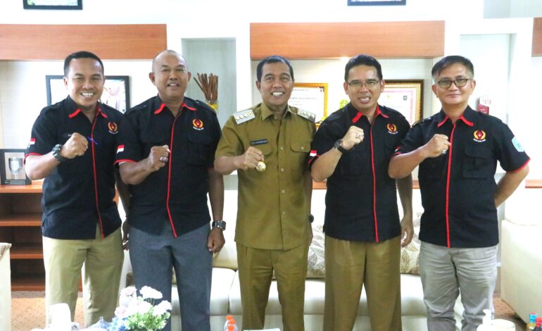 KONI HSS AUDIENSI DENGAN BUPATI, LAPORKAN KESIAPAN PORPROV HINGGA RENCANA MUSREKAB