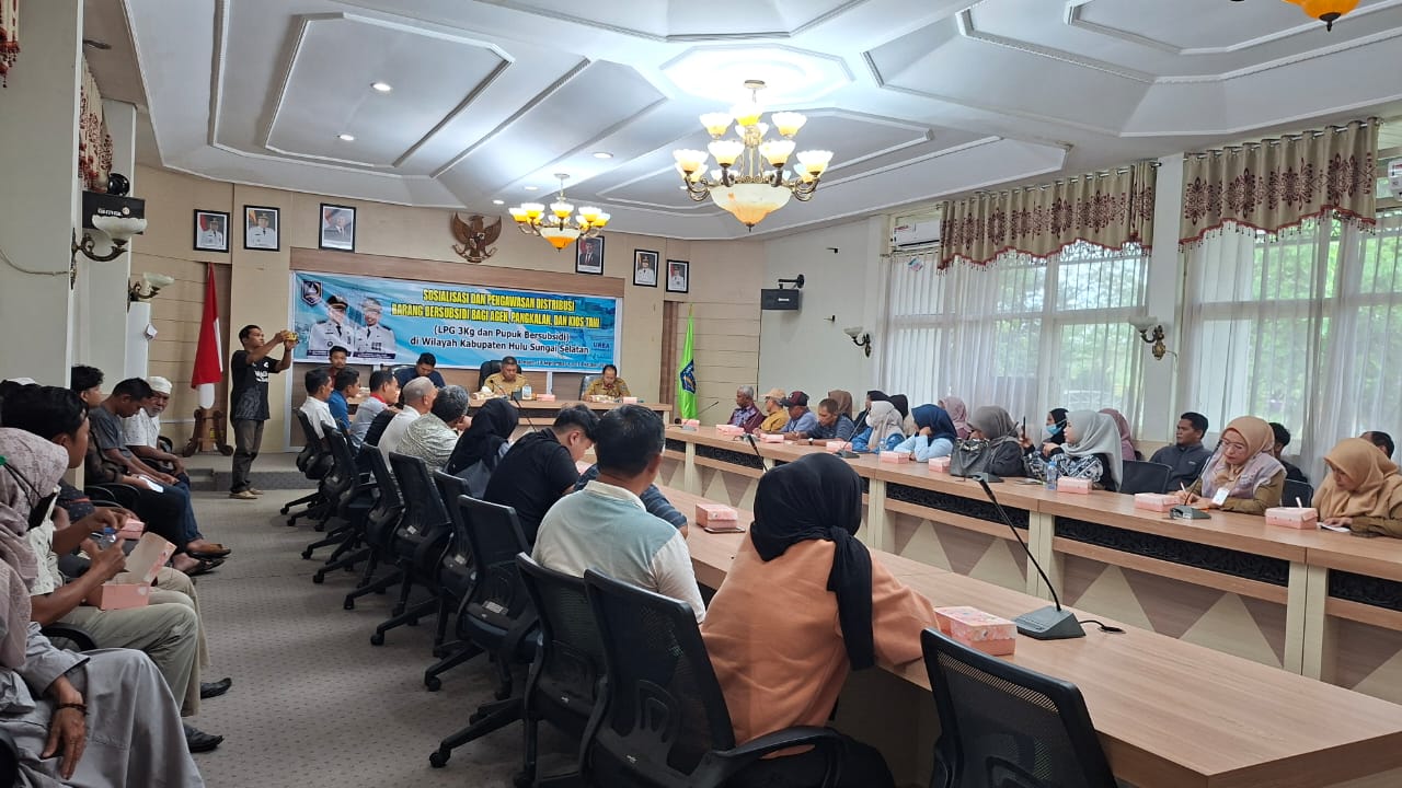 Setda HSS Gelar Sosialisasi Distribusi LPG 3 Kg dan Pupuk Bersubsidi