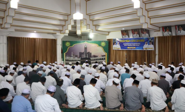 Pemkab HSS Gelar Sholat Hajat dan Doa Bersama, Doakan Keberangkatan Umrah Ketua TP-PKK