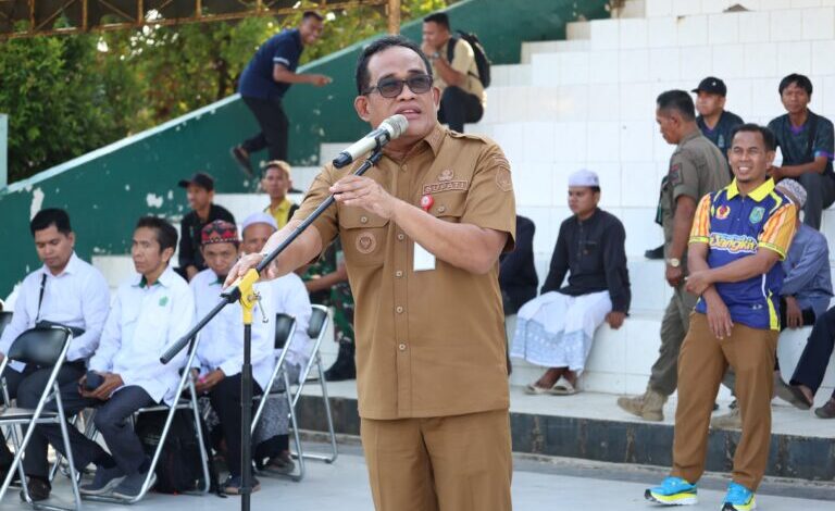 Bupati HSU Mengapresiasi Turnamen Sepak Bola Antar Pondok Pesantren