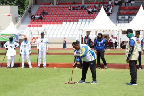 Tembus 16 Besar PORNAS XVII, Tim Gateball Ganda Campuran KORPRI Kalsel