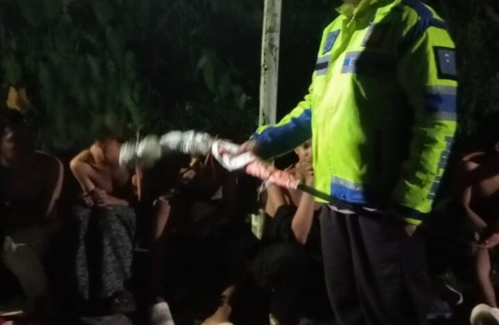 Sekelompok Geng Motor Diduga Mabuk-mabukan Diamankan Polsek Banjarmasin Barat