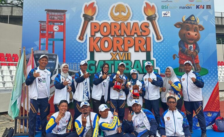Gateball Korpri Kalsel Sumbang Medali Pertama Pornas XVII Pelembang