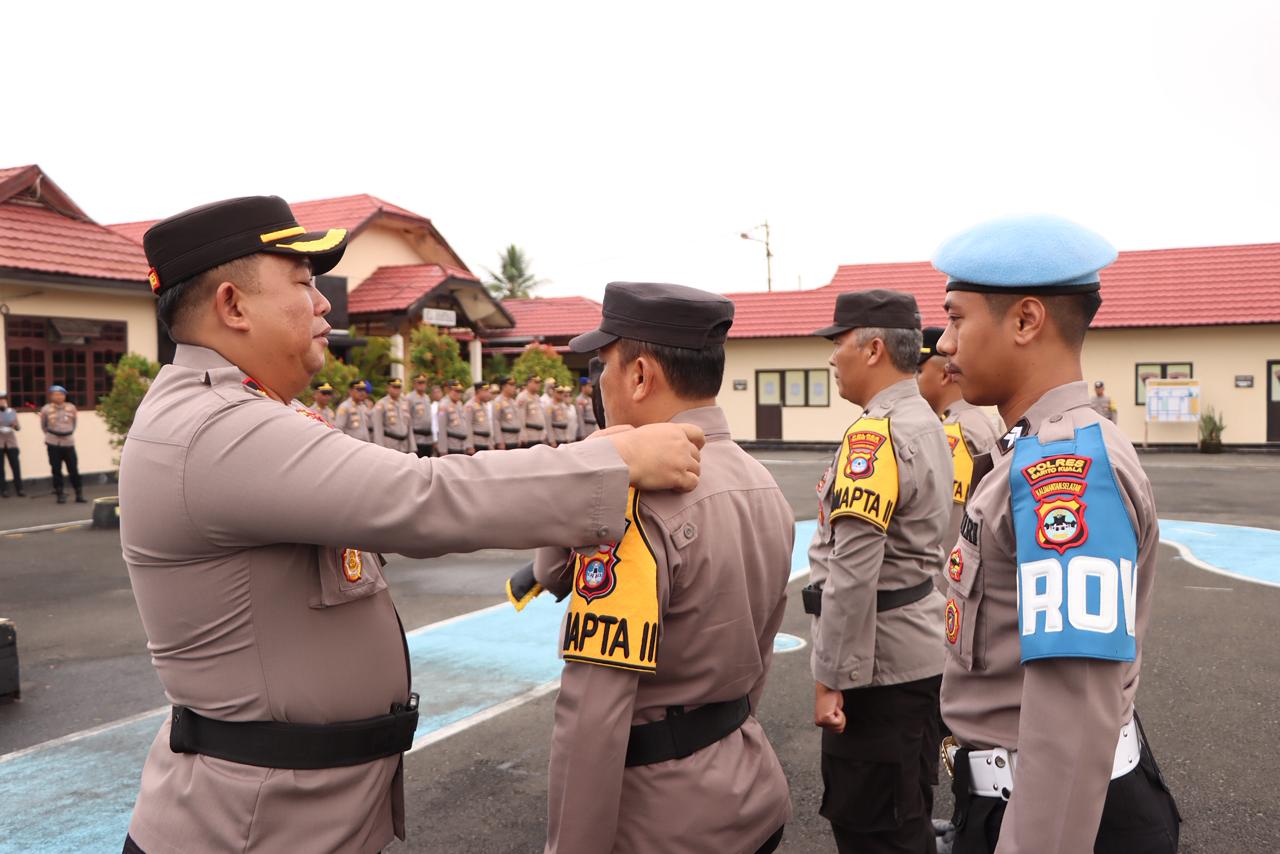 Polres Barito Kuala gelar Upacara Launching Nomenklatur Kanit SPKT Menjadi Pamapta SPKT