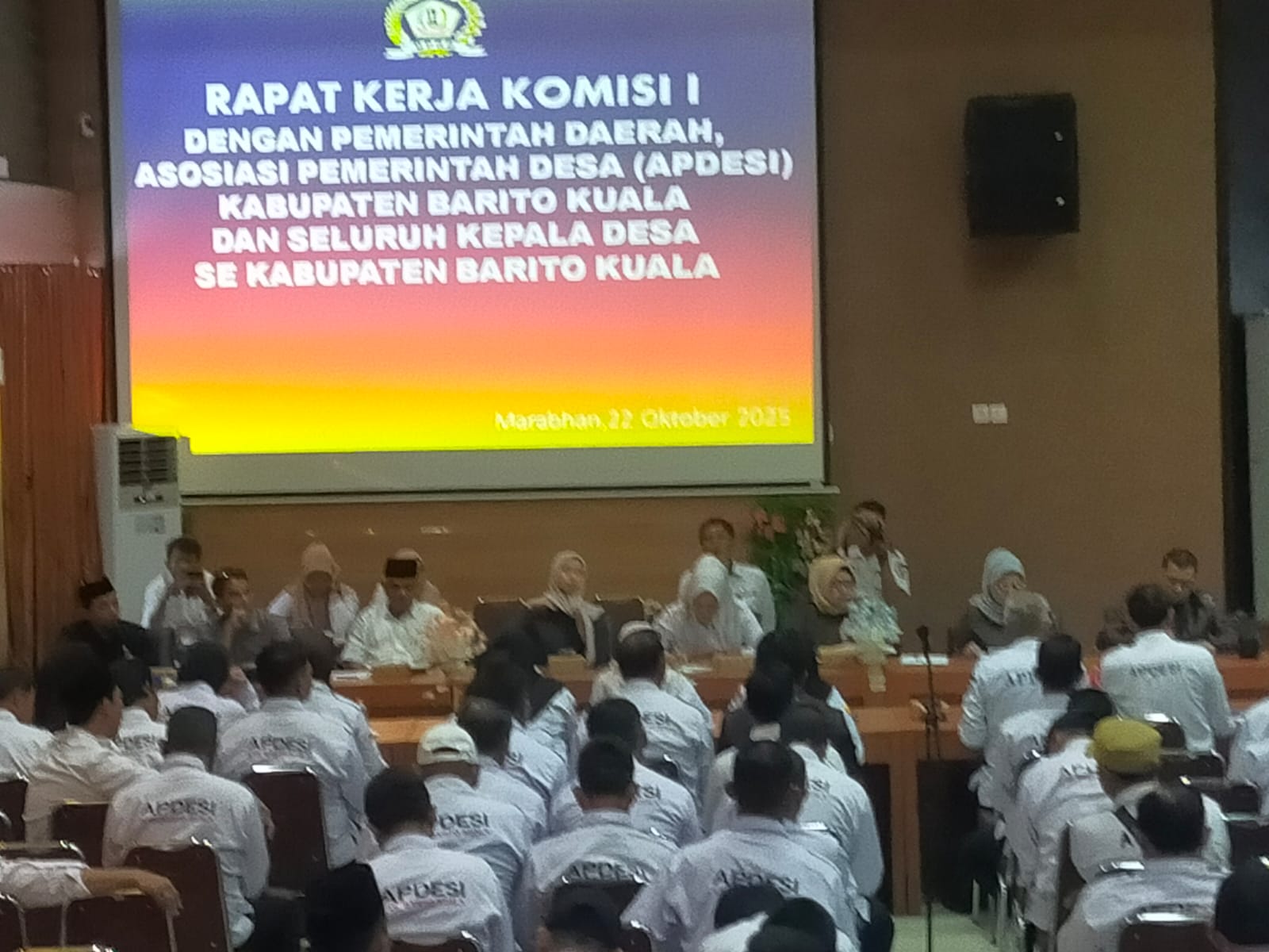 DPRD Batola Setujui Usulan DPC APDESI, Terkait Honor Pengelola Keuangan Dan Aset Desa.