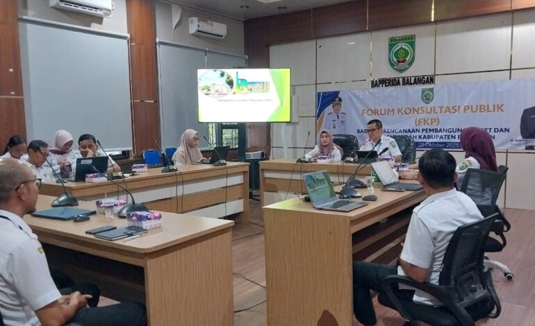 Bapperida Balangan Dorong Inovasi dan Peningkatan Kualitas Layanan Publik Melalui Forum Konsultasi Publik
