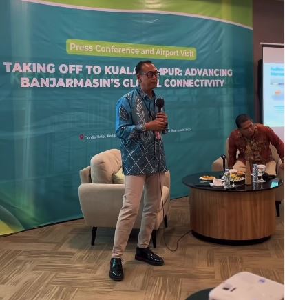 Penerbangan Internasional Reguler Perdana Resmi Mengudara dari Bandara Syamsudin Noor