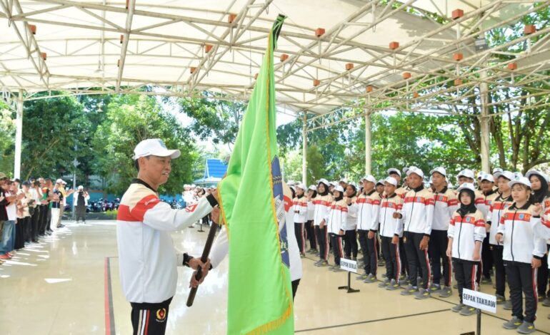 Kontingen HSS Target Lima Besar di PORPROV XII Kalsel 2025