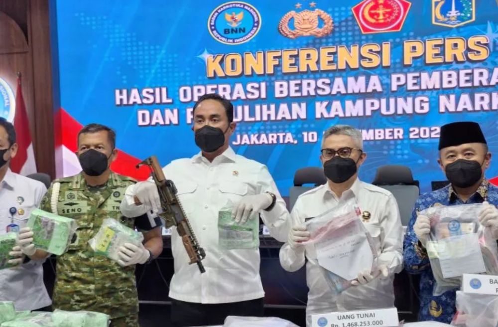BNN Gerebek 53 Titik Kampung Rawan Narkoba, 1.259 Orang Diamankan
