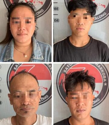 Empat Kawanan Pemain Sabu di Tabalong Diringkus