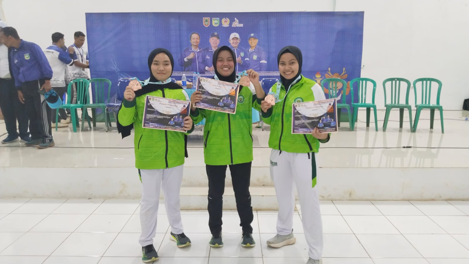 Tiga Srikandi Forki Balangan Sumbang Dua Perunggu di Akhir Porprov