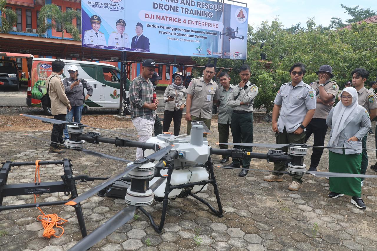 BPBD Balangan Asah Kemampuan Personel Lewat Pelatihan Mapping dan Drone Rescue