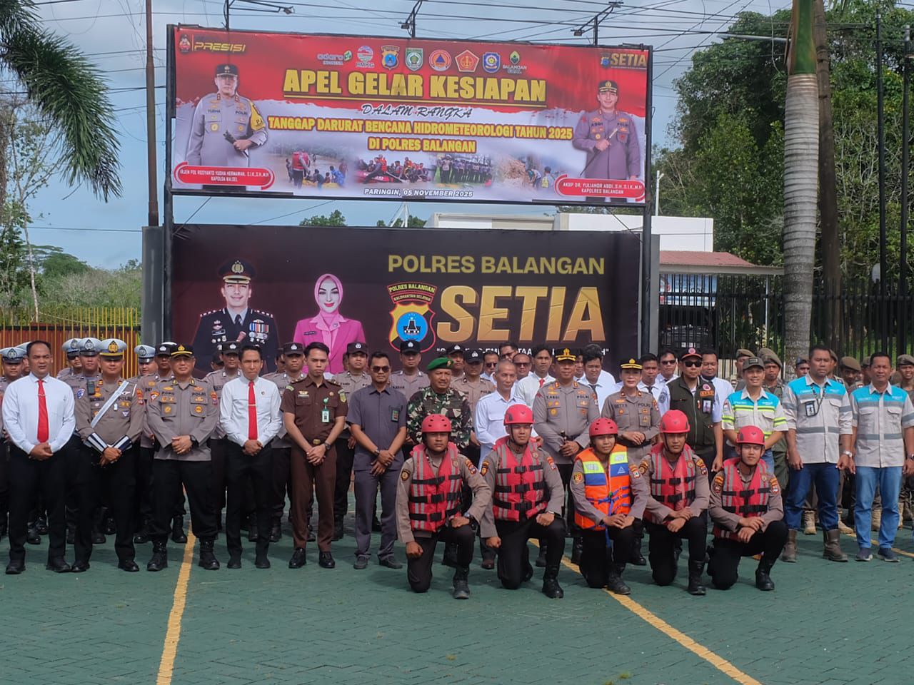 Polres Balangan Gelar Apel Kesiapsiagaan Hadapi Potensi Bencana Hidrometeorologi