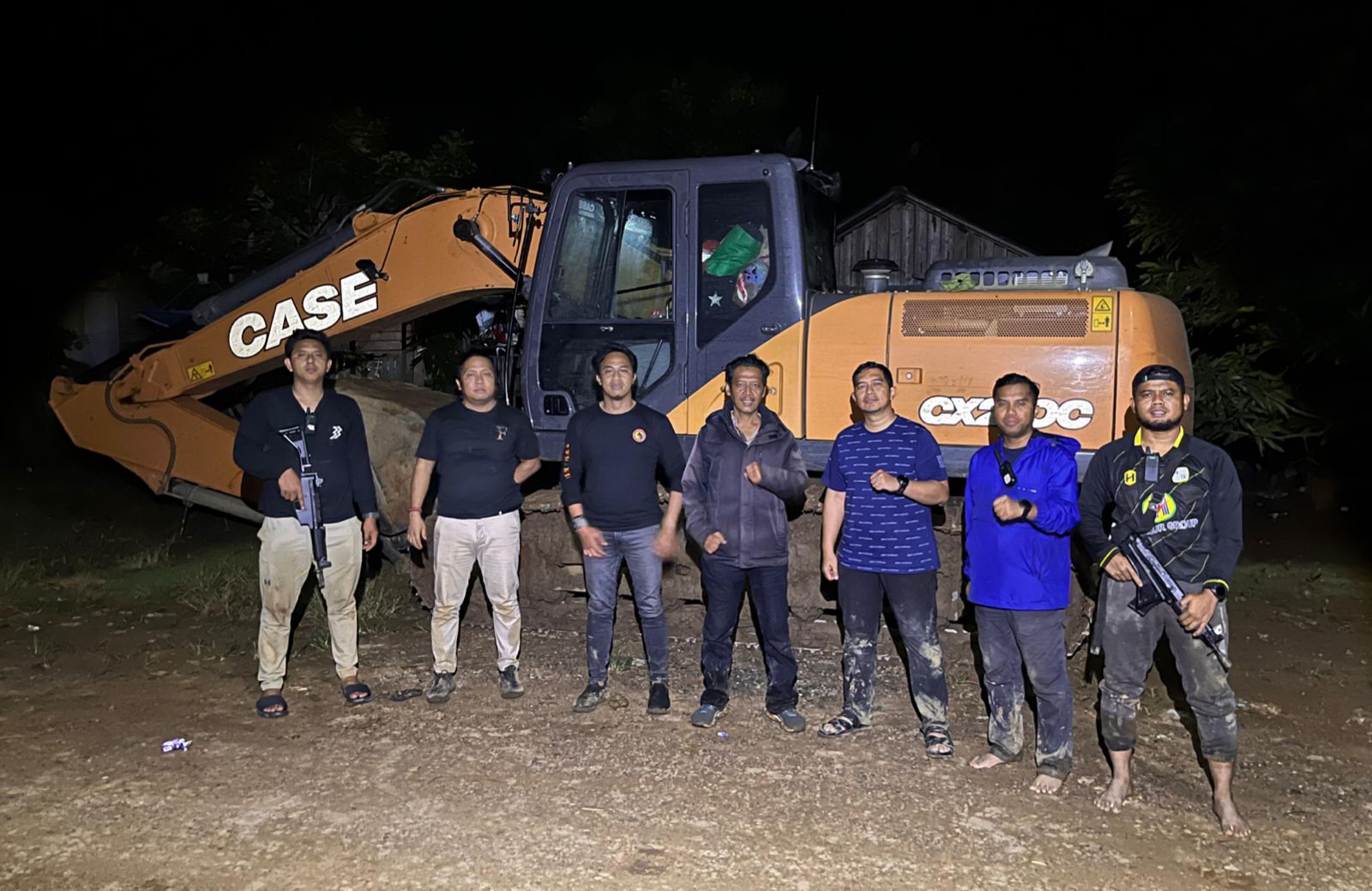 Ditreskrimsus Polda Kalsel Gagalkan Penambangan Ilegal, 4 Alat Berat dan 4 Tersangka Diamankan