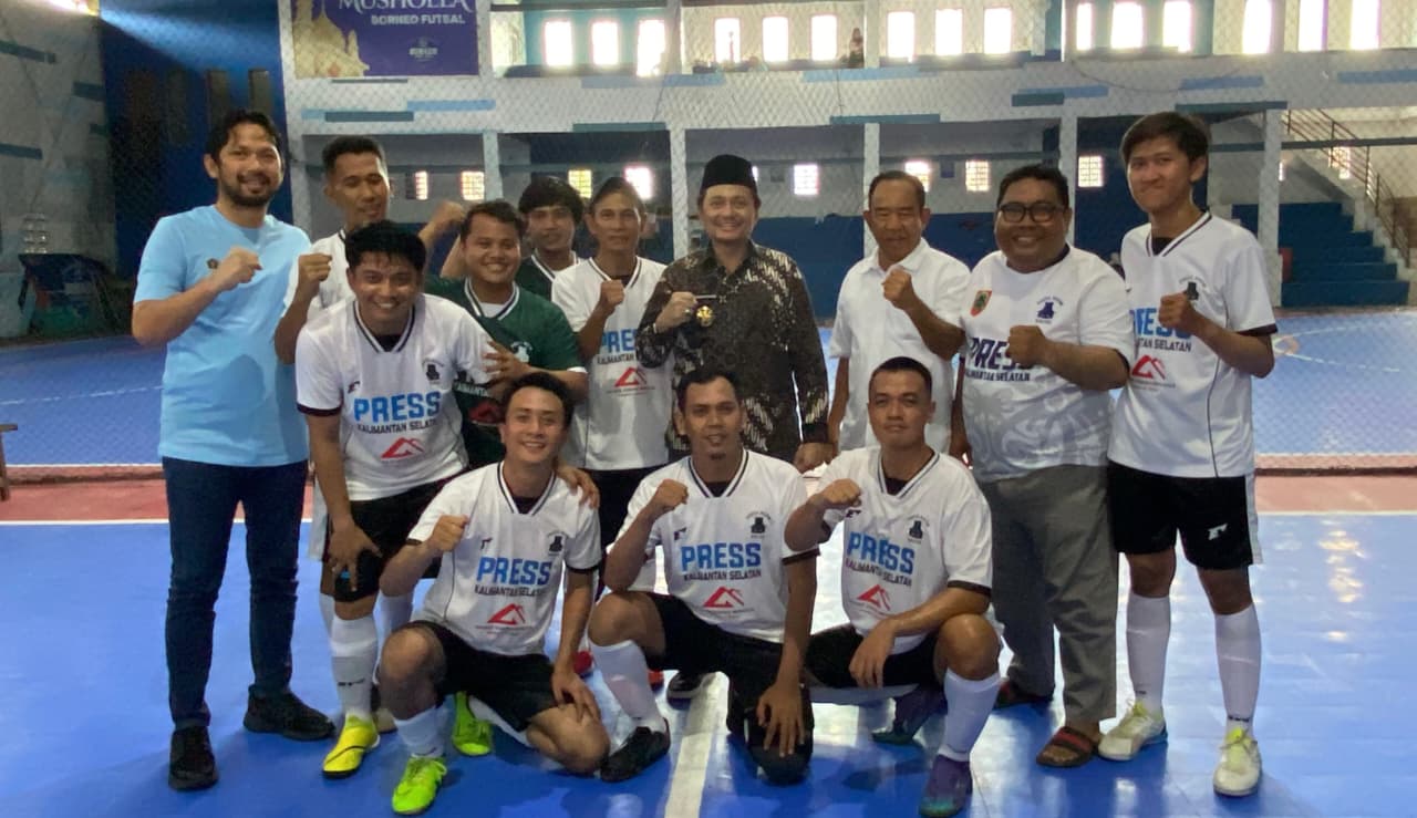 Turnamen Futsal Wartawan Kalsel Meriah, Desk Pemprov Tembus Semifinal