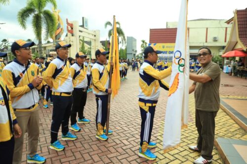 Kontingen HSU Disambut Antusias