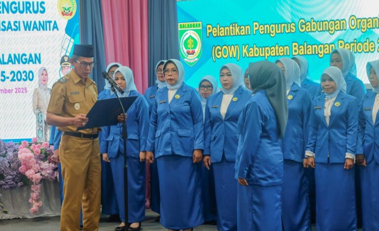 Wabup Balangan Kukuhkan Pengurus GOW 2025–2030, Dorong Peran Perempuan dalam Pembangunan Daerah