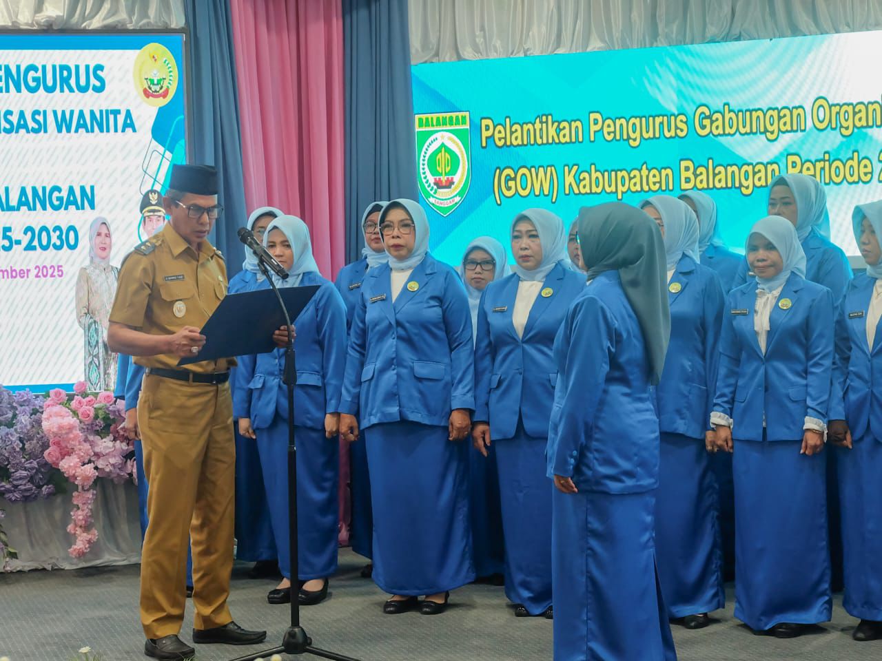 Wabup Balangan Kukuhkan Pengurus GOW 2025–2030, Dorong Peran Perempuan dalam Pembangunan Daerah