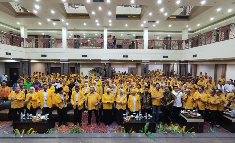 Terpilih Secara Aklamasi, H Yuni Abdi Nur Sulaiman Kembali Nahkodai Partai Golkar Kota Banjarmasin