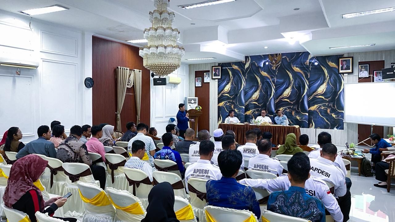 Sekda HSS Pimpin Rapat Progres Koperasi Desa Merah Putih, Dorong Percepatan Ekonomi Desa