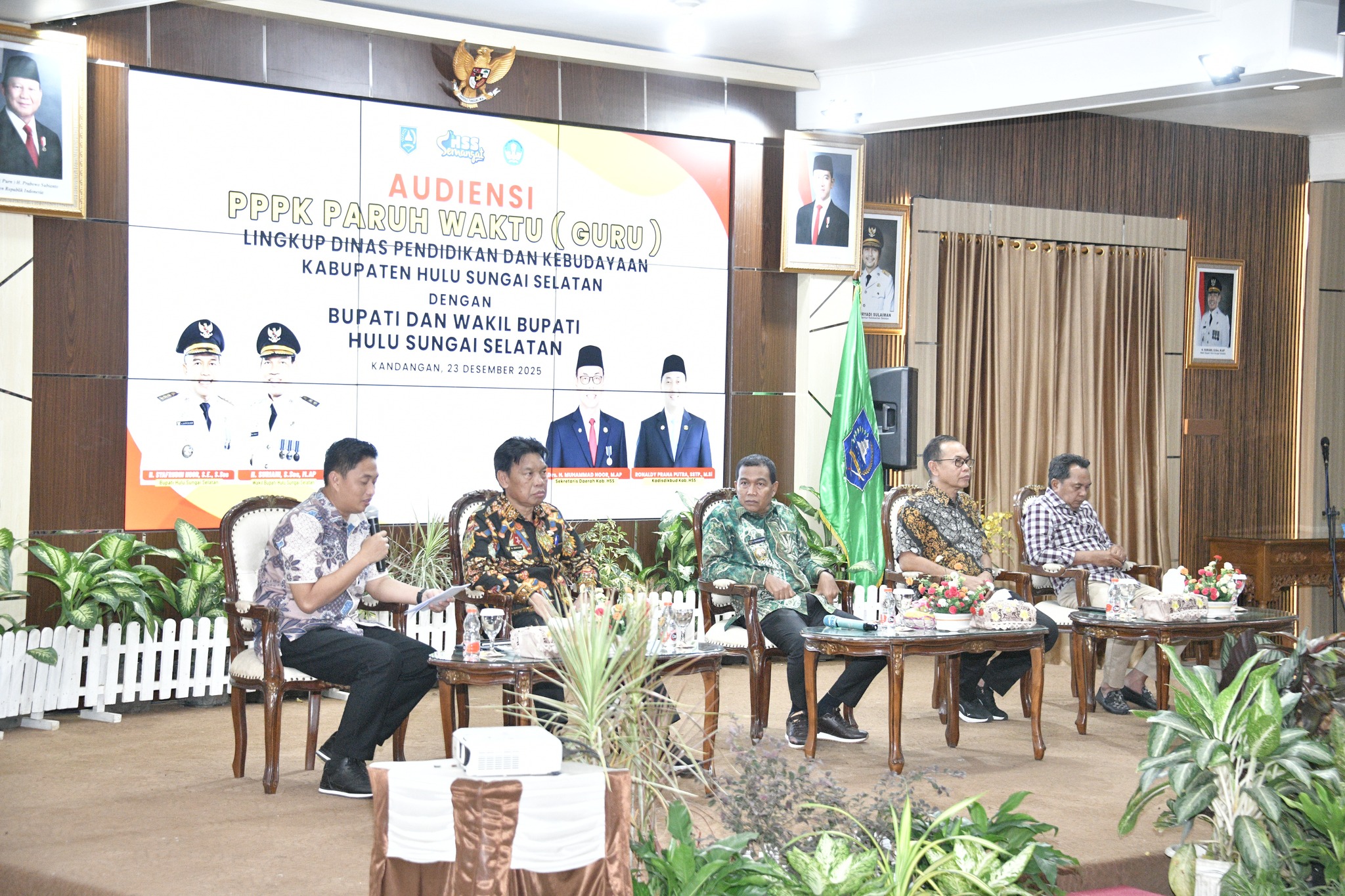 Audiensi Guru P3K Paruh Waktu, Pemkab HSS Tegaskan Komitmen Kesejahteraan