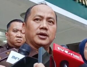 Gedung Kejaksaan Agung di Jakarta terkait perburuan jaksa Kejari Hulu Sungai Utara yang kabur usai OTT KPK