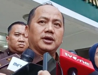 Gedung Kejaksaan Agung di Jakarta terkait perburuan jaksa Kejari Hulu Sungai Utara yang kabur usai OTT KPK