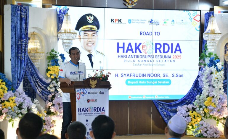 Road to Hakordia 2025, Pemkab Hulu Sungai Selatan Tegaskan Komitmen Perkuat Integritas Publik