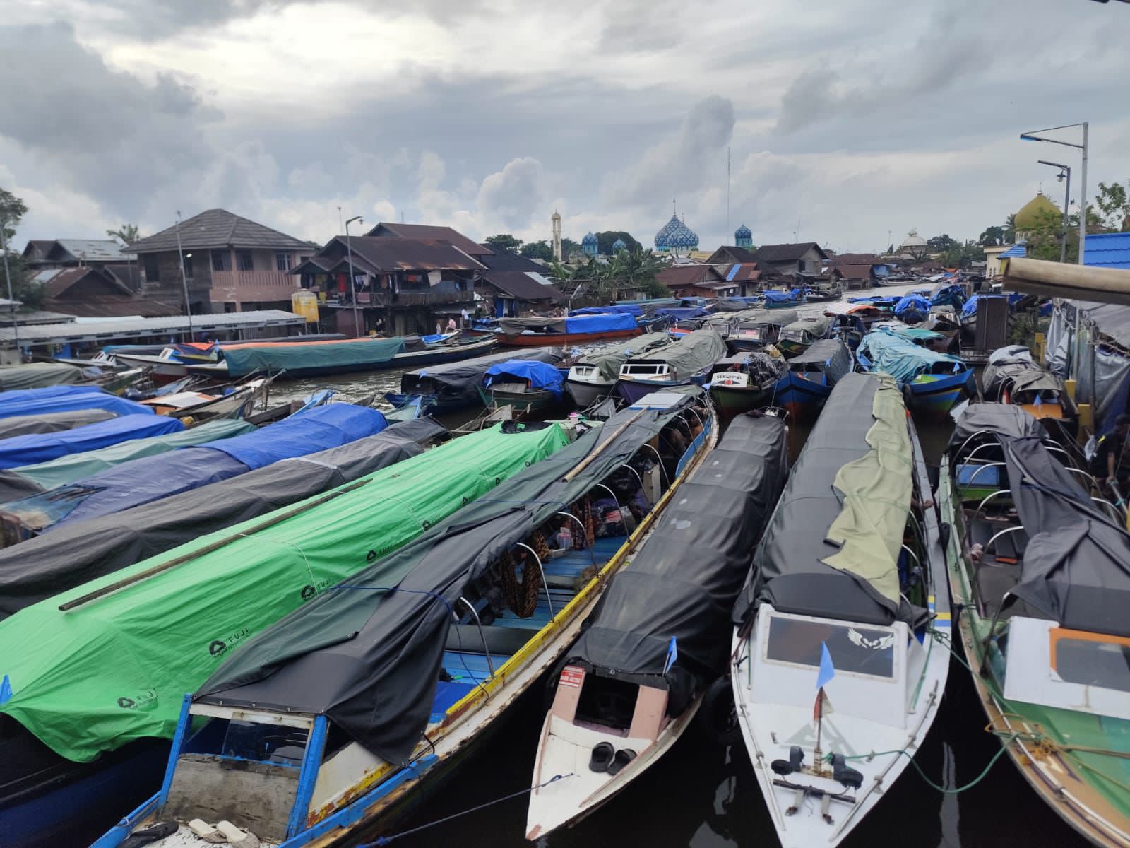 H-1 Momen 5 Rajab Sekumpul, Lebih dari 1.000 Kapal Jemaah Padati Martapura