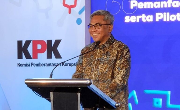 Ketua KPK Setyo Budiyanto saat menyampaikan pidatonya peringati Hakordia 2025 (Foto: Dok MI)