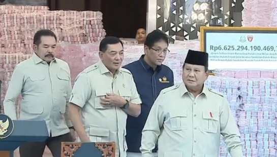 Di hadapan Prabowo, Kejagung Serahkan Rp 6,6 T Hasil Rampasan Korupsi dan Denda Kawasan Hutan