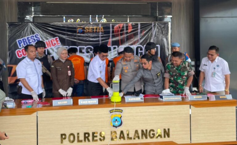Polres Balangan Ungkap 5 Kasus Narkoba, 7 Tersangka Berhasil Diamankan