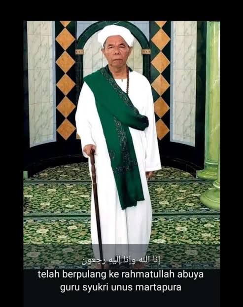 Dunia Keagamaan Kalsel Berduka, Abuya KH. Syukri Unus Martapura Wafat