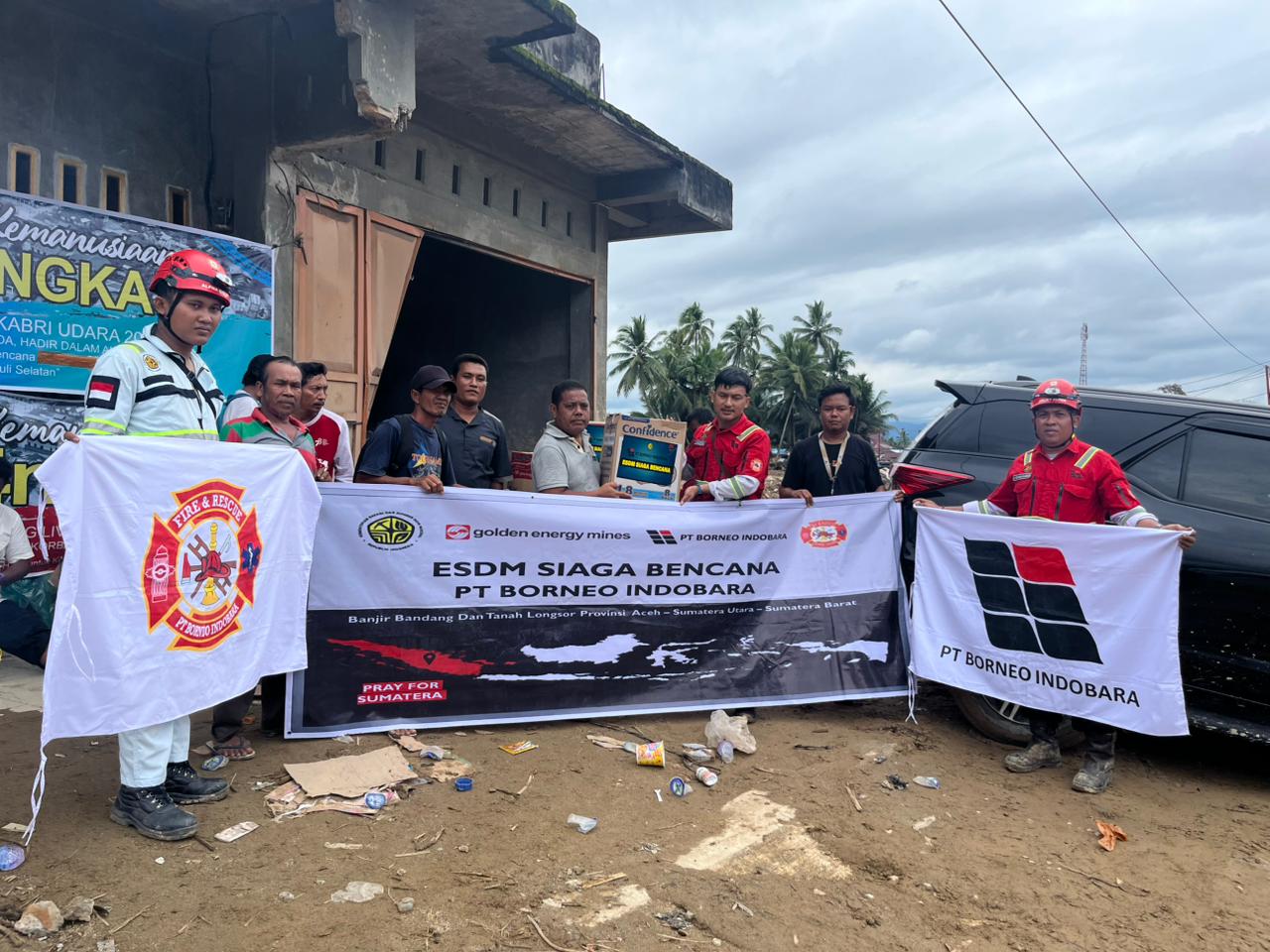 ERT PT BIB Turun Tangan Tangani Banjir Bandang dan Longsor di Batang Toru