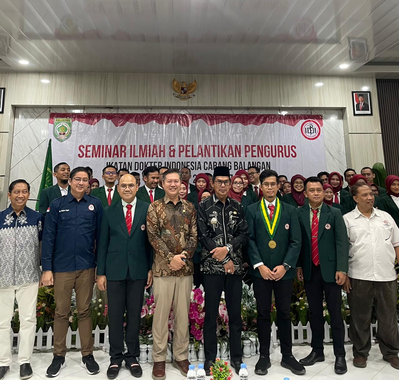 Pelantikan IDI Balangan, Wabup Dorong Peningkatan Mutu Layanan Kesehatan