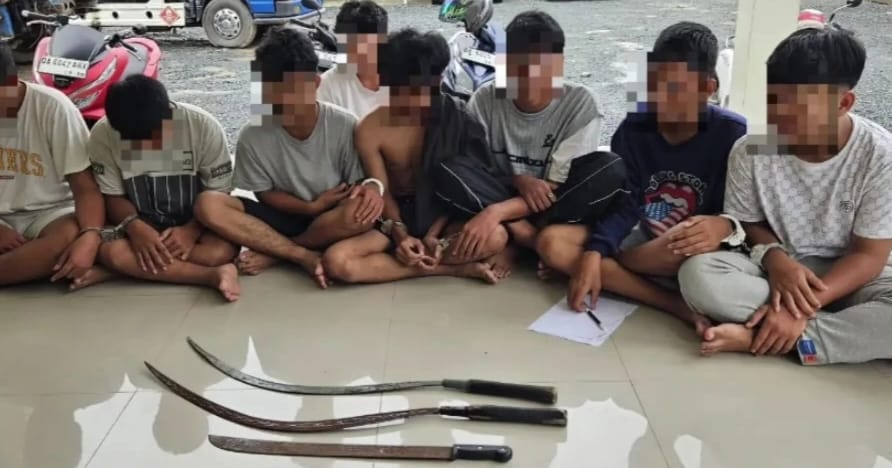 Delapan Remaja Diduga Geng Motor Serang Wakar di Lingkar Dalam