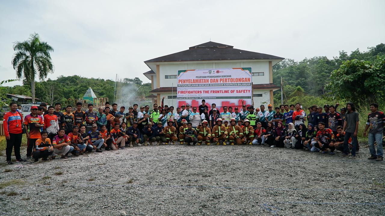 BPBD Balangan dan CSR Balangan Coal Perkuat Kapasitas Relawan Kebakaran